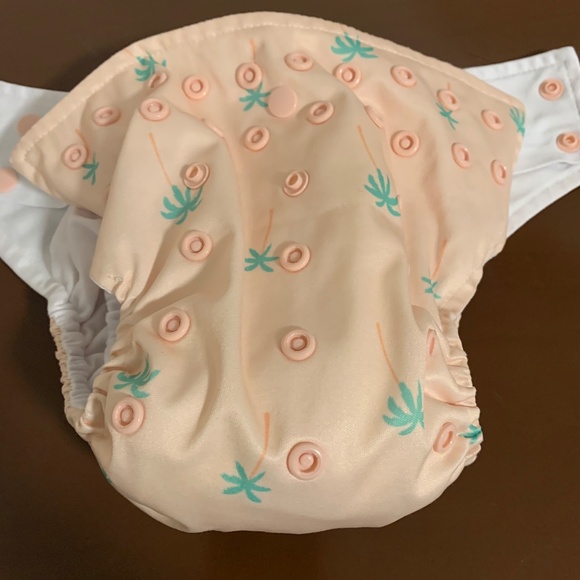 Bundle of Three Pocket Diapers with Matching Wet Bag - Picture 2 of 12